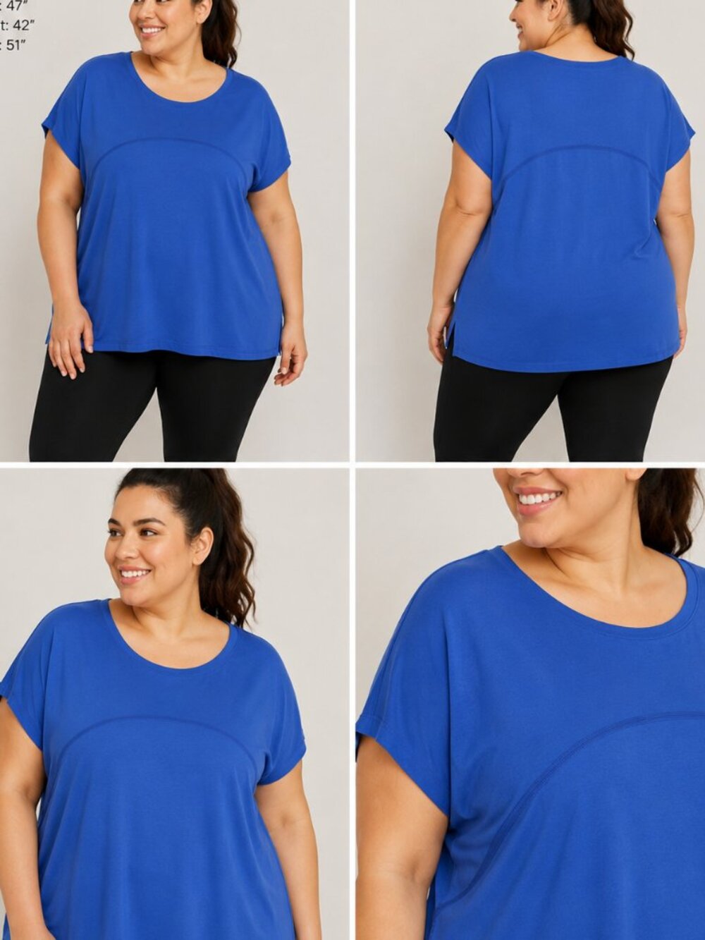 Sports Illustrated Blue Womens XXL Cotton Blend Sleeveless Top